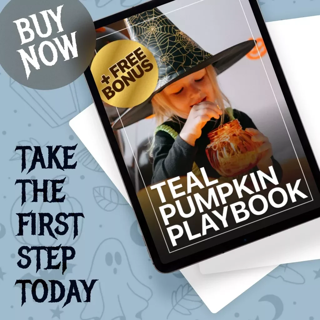 Teal Pumpkin Playbook | Allergy-Safe Halloween Guide | Non-Food Treat Ideas & Digital Planning Templates