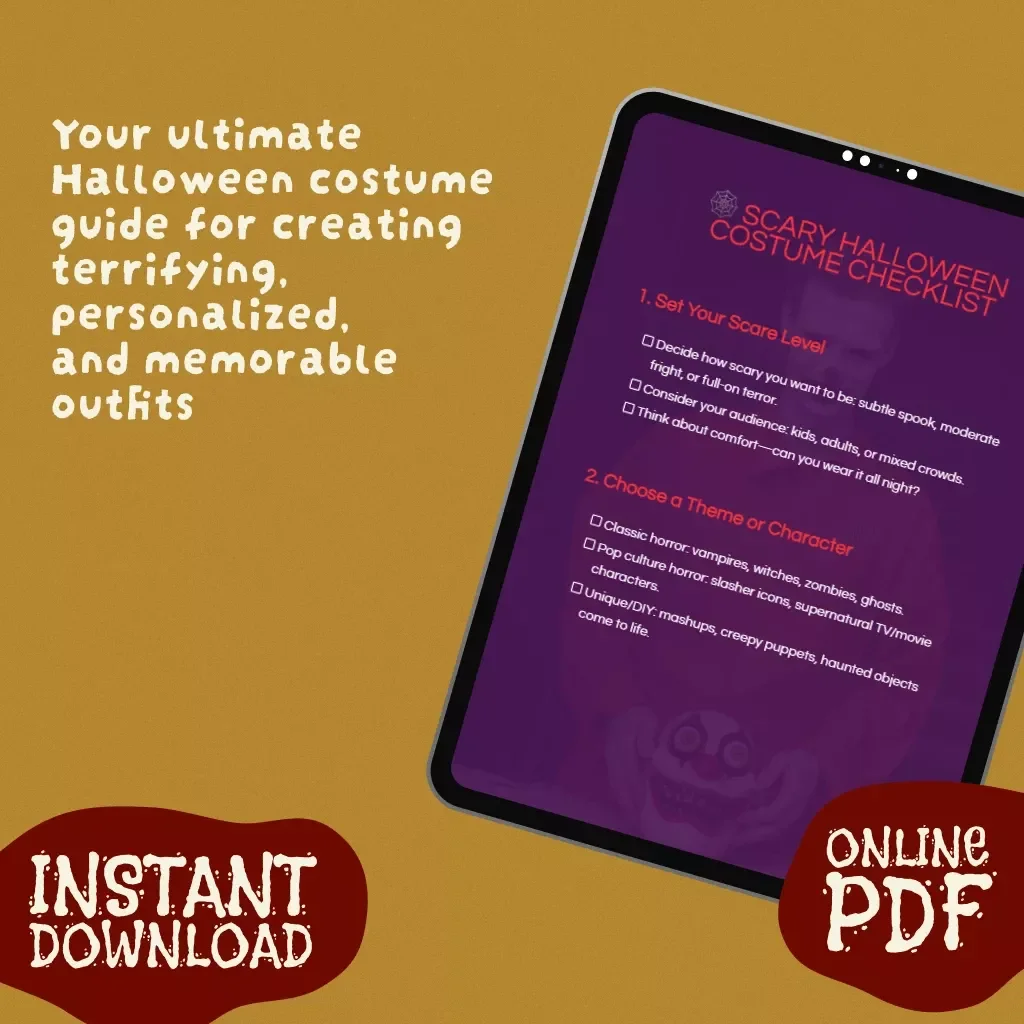 Scary Halloween Costume Checklist – Your Ultimate Guide to Spooky Costume Ideas