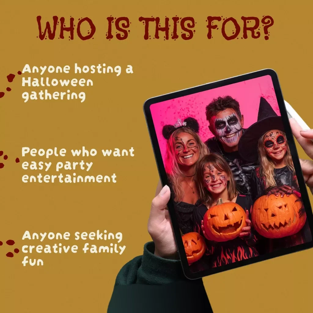 Halloween Charades Unleashed – Pretend, Guess & Laugh | Printable Halloween Charades Card Game | Digital Download Guide