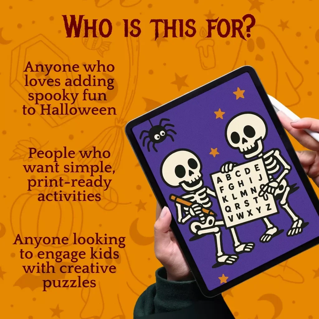 Spooky Word Hunt Fun for Halloween | DIY Halloween Word Search Printable Guide, eBook & Activity Checklist