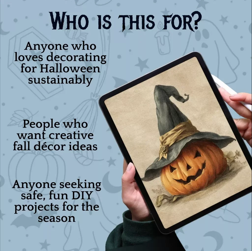 Natural Halloween Decor Materials Guide | Eco-Friendly Halloween Decorations, DIY Ideas, Sustainable Seasonal eBook Digital Download