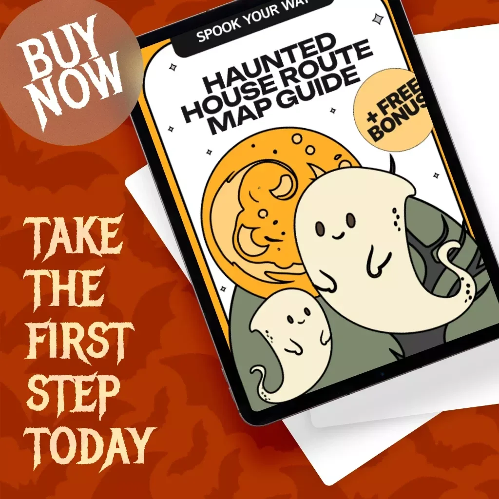 Spook Your Way: Haunted House Route Map Guide | Printable “Haunted House Route Map” Sheet | Digital Download eBook & Checklist
