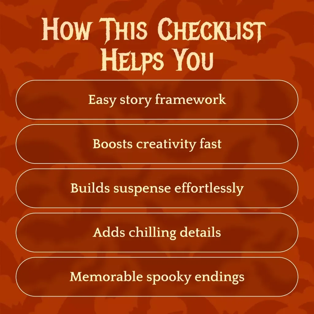 Spooky Story Master Checklist | Halloween Spooky Stories Writing Guide, Digital Download, Haunted House, Ghost & Witch Storytelling Ideas