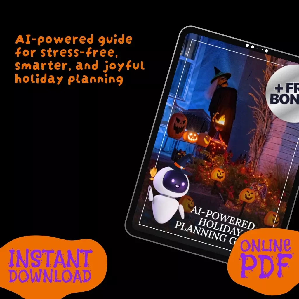 AI-Powered Holiday Planning Guide | Digital Download | Stress-Free Festive Season with Daily Pumpkin Carving Micro-Habit Map