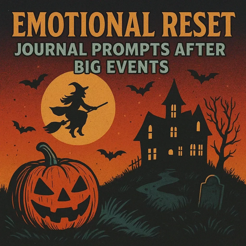 Emotional Reset Journal Prompts After Big Events | Healing eBook Guide for Reflection, Growth & Self-Care