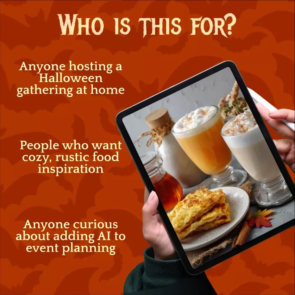 Cozy Cottage Halloween Food Pairings Guide | Rustic Halloween eBook, Digital Download for Cottage-Inspired Gatherings, Comfort Foods & Spooky Dessert Ideas