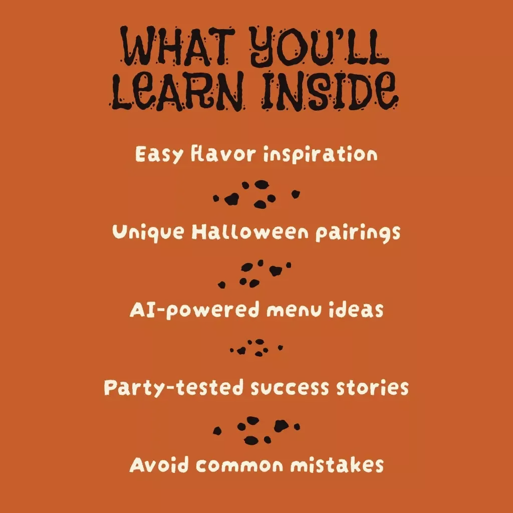 Halloween Sweet & Savory Pairing Map 🎃🍬 | Digital Download Guide for Party Food Inspiration, eBook with AI Prompts & Checklists