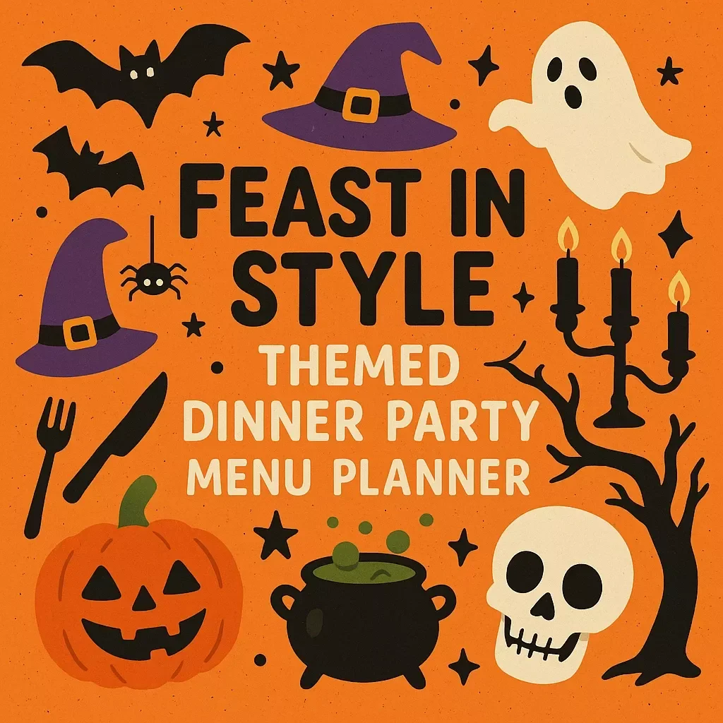 Feast in Style: Themed Dinner Party Menu Planner | Digital eBook Guide for Hosting Elegant Themed Dinners, Menu Planning, Shopping, and Entertaining Tips