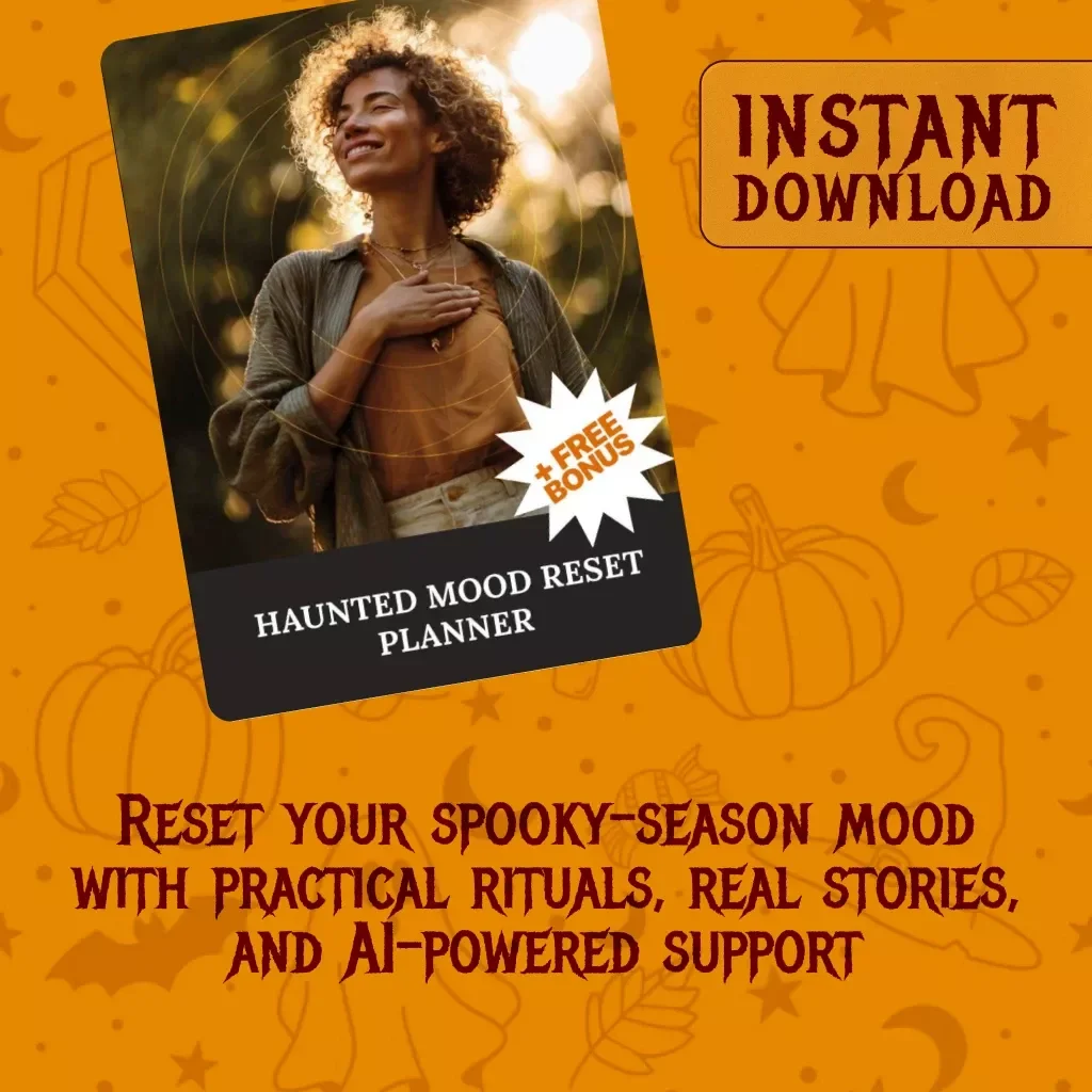 Haunted Mood Reset Planner – Digital Guide, eBook & Checklist for Spooky Vibes, Mood Support, and Quick Reset Rituals