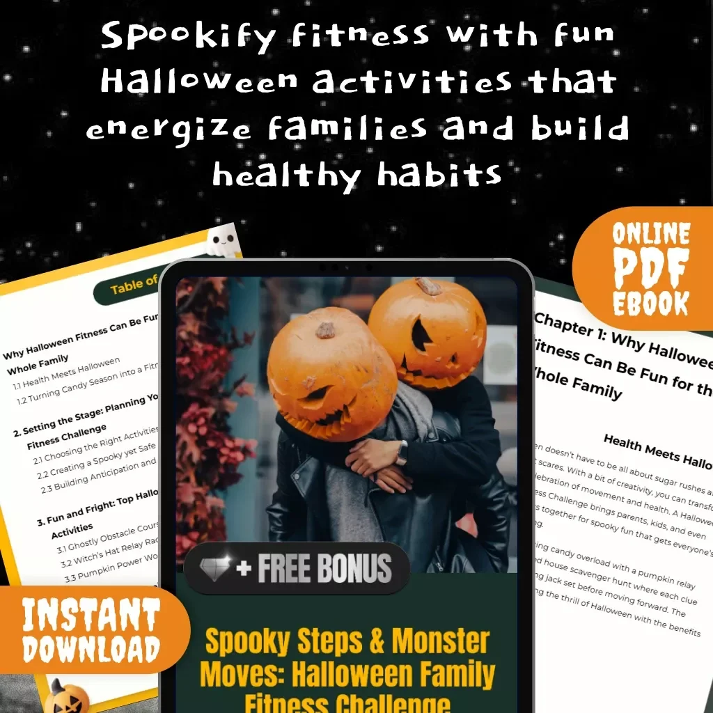 Spooky Steps & Monster Moves: Halloween Family Fitness Challenge | Fun Family-Friendly Halloween Fitness eBook & Digital Download Guide