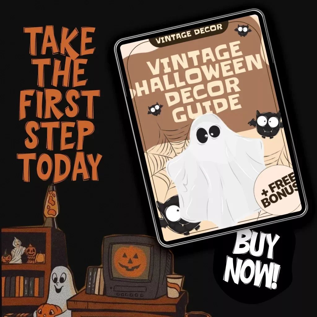 Vintage Halloween Decor Guide | Digital Download eBook for Spooky Retro Holiday Decorating, Step-by-Step Inspiration, Checklists & AI Ideas
