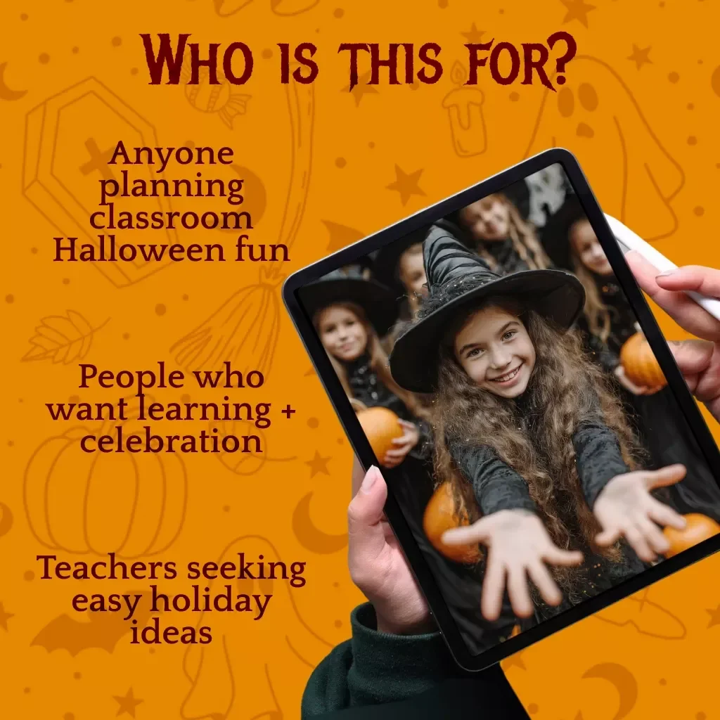 Classroom Halloween Lesson Planner Checklist | Digital Download for Teachers | Fun & Educational Halloween Classroom Activities