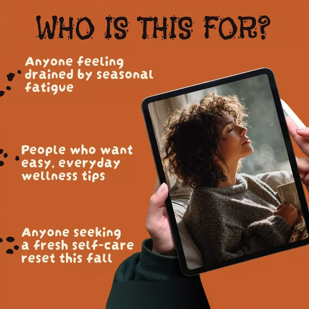 October Self-Care Reset: Checklist for Fighting Fall Fatigue | Digital Self-Care Checklist for October Fatigue | Printable Wellness Guide