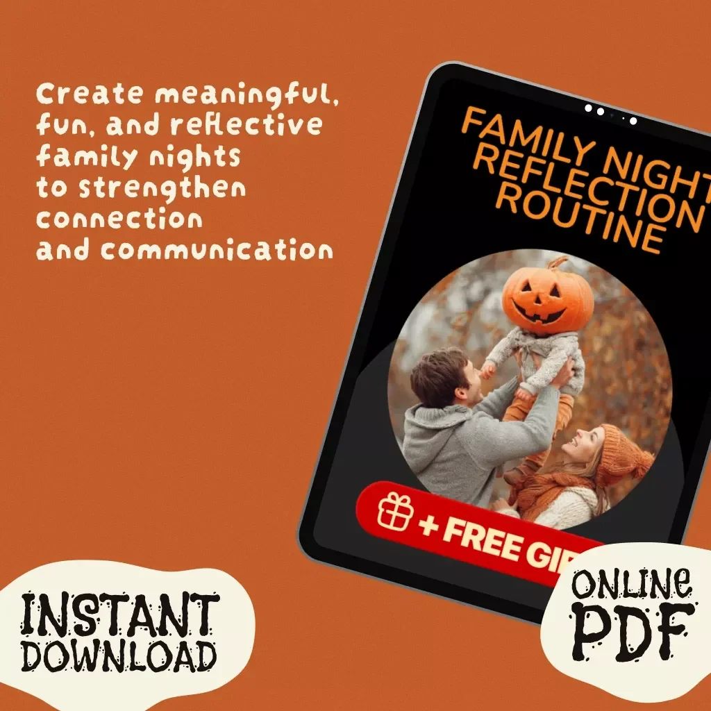 Family Night Reflection Routine Guide – Digital Download for Meaningful Connection, AI-Powered Prompts & Fun Reflection Activities