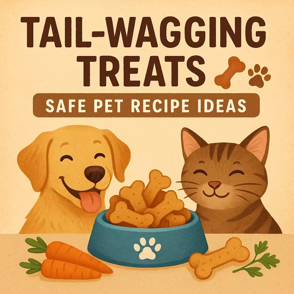 Tail-Wagging Treats: Safe Pet Recipe Ideas 🍖🐾 | Digital Download eBook with Safe Pet Treat Recipes, Homemade Pet Snacks & AI-Generated Recipe Ideas