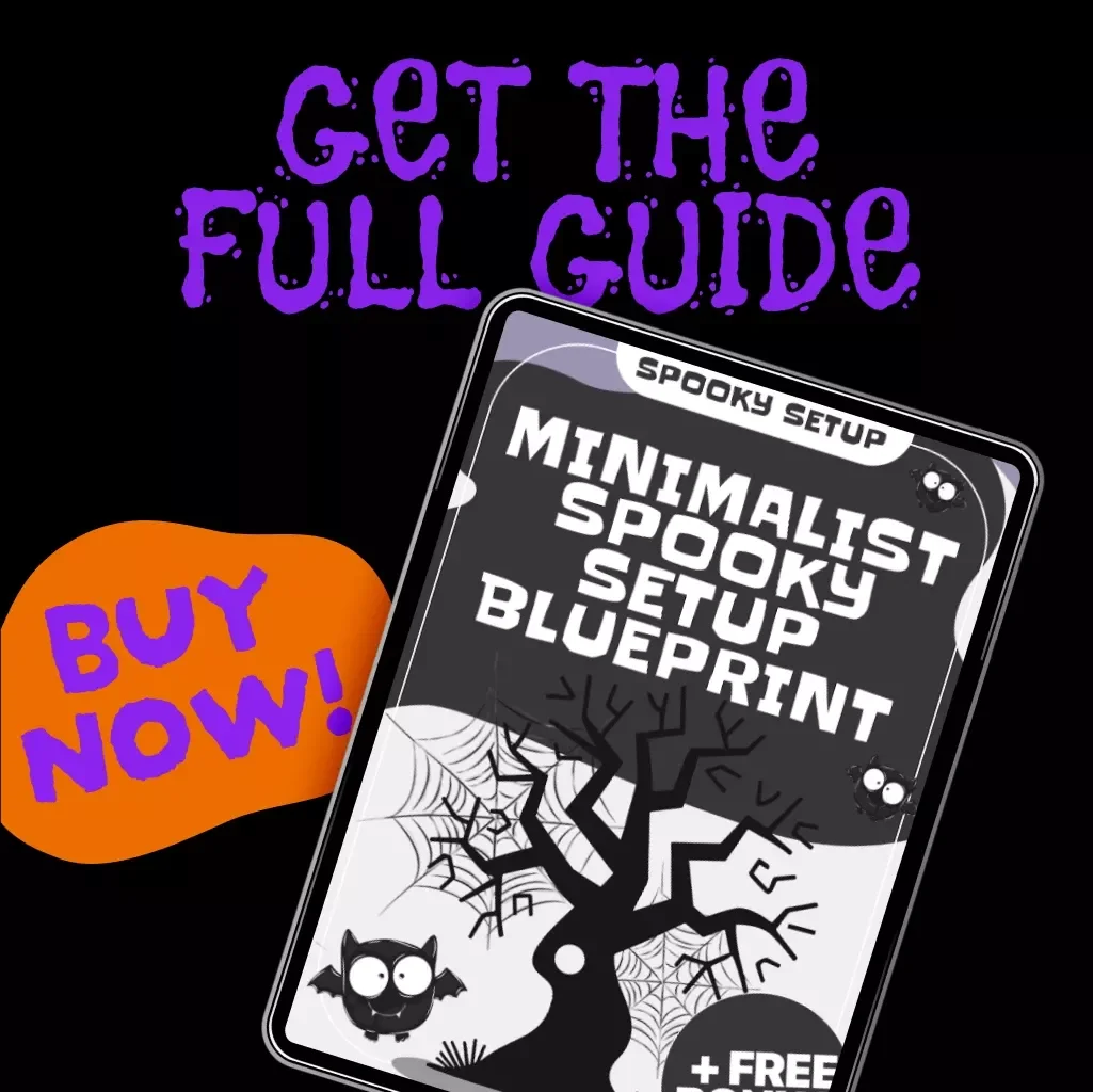 Minimalist Spooky Setup Blueprint | Digital Halloween Guide | Clean Chic Haunting Decor Inspiration | eBook with AI Prompts & Step-by-Step Styling