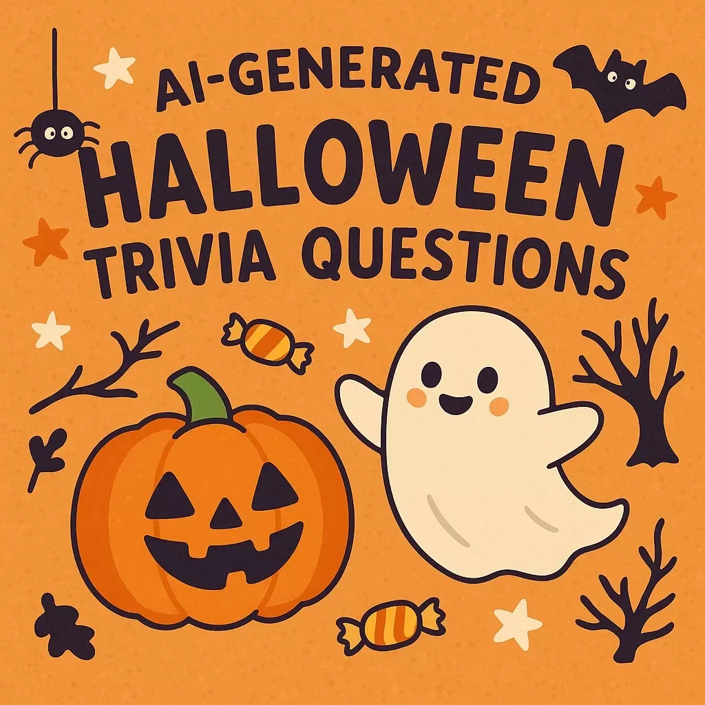 AI-Generated Halloween Trivia Questions Guide | Digital Download for Parties, eBook, Checklists & Spooky Fun