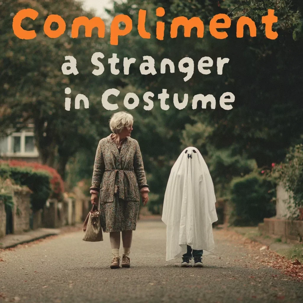 Halloween Micro-Habit Compliment a Stranger in Costume | Digital Download Guide, eBook, Checklist for Confidence & Connection