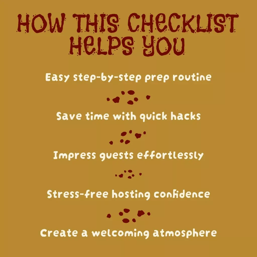 Home Cleaning Prep Routine Before a Party: Easy Checklist | Printable Digital Download | Party-Ready Home Organization Guide
