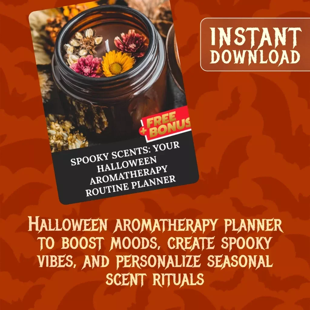 Spooky Scents: Your Halloween Aromatherapy Routine Planner | Digital Guide, eBook & Checklist for Frightfully Fun Aromatherapy Routine Planner for Halloween