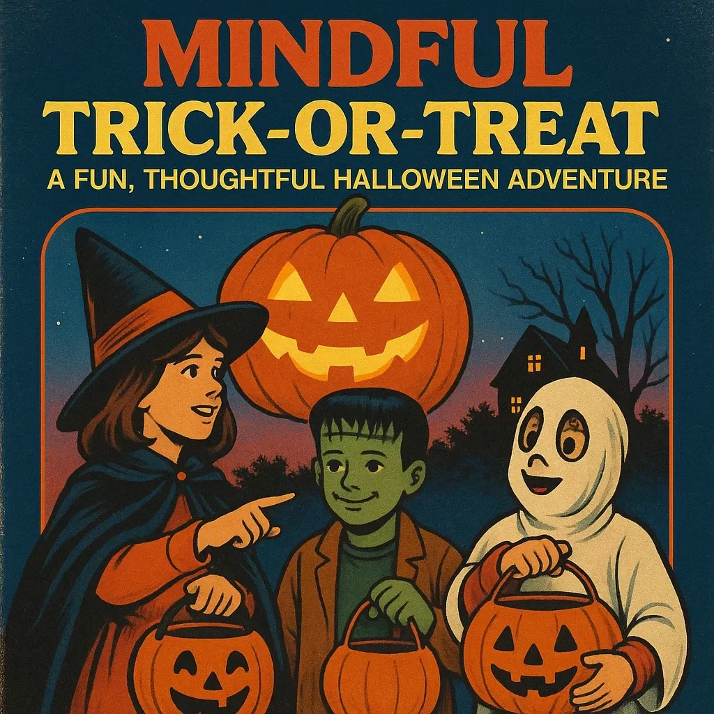 Mindful Trick-or-Treat: A Fun, Thoughtful Halloween Adventure | Digital Download Guide | Mindful Trick-Or-Treat Walk Guide, eBook, Checklist