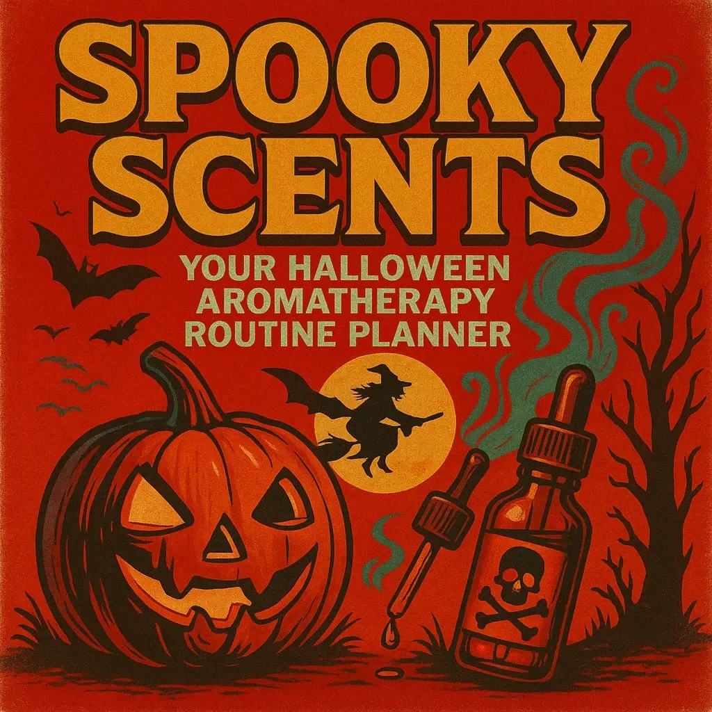 Spooky Scents: Your Halloween Aromatherapy Routine Planner | Digital Guide, eBook & Checklist for Frightfully Fun Aromatherapy Routine Planner for Halloween