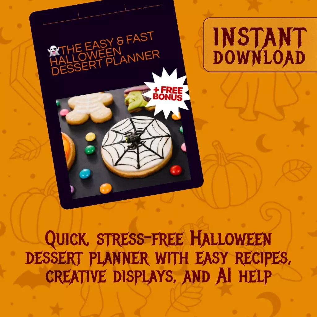 The Easy & Fast Halloween Dessert Planner | Spooky Dessert Planner (Easy & Fast) eBook Guide for Stress-Free Party Treats