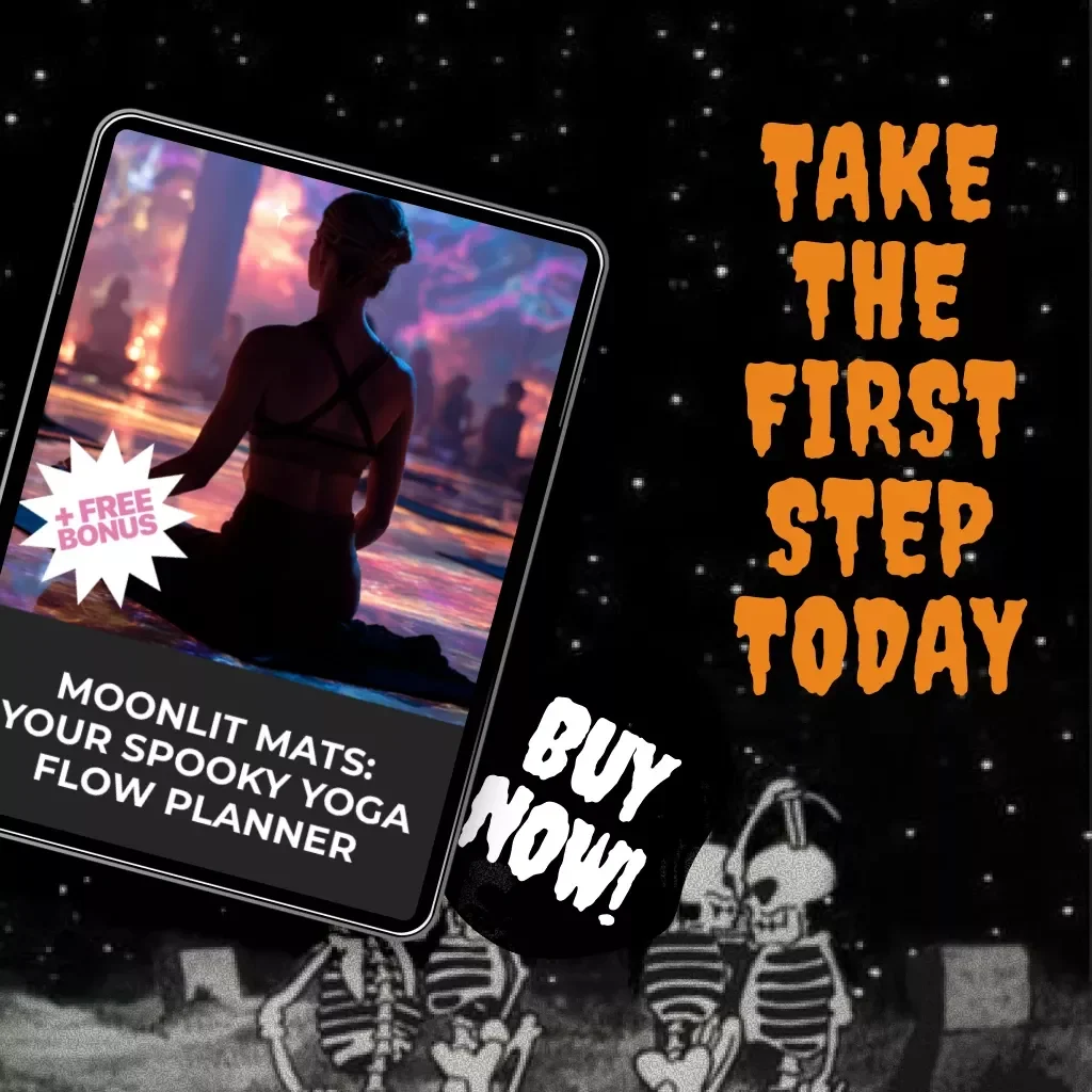 Moonlit Mats: Your Spooky Yoga Flow Planner | Digital Yoga Guide for Halloween & Seasonal Classes