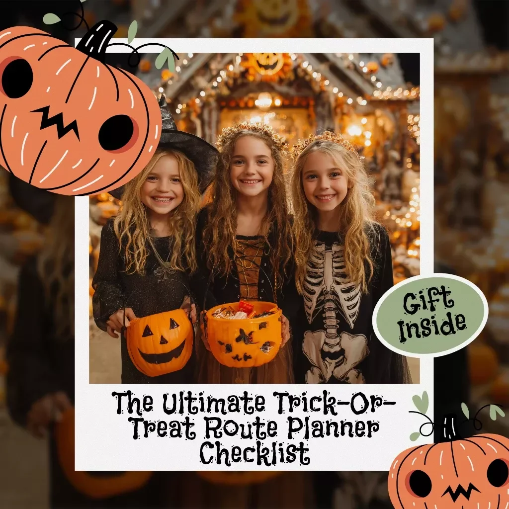 The Ultimate Trick-Or-Treat Route Planner Checklist | Halloween Digital Download | Printable Family Guide