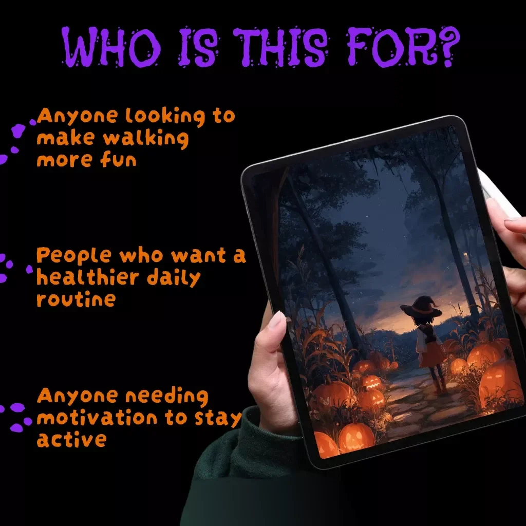 Spooky Steps Walking Challenge | 30-Day “Spooky Steps” Walking Challenge Digital Guide | Fun Halloween Fitness eBook & Printable Wellness Checklist