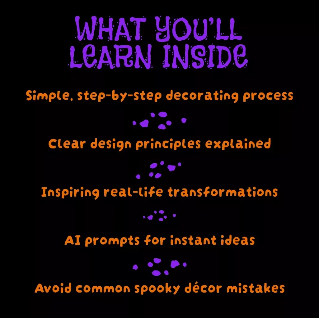 Minimalist Spooky Setup Blueprint | Digital Halloween Guide | Clean Chic Haunting Decor Inspiration | eBook with AI Prompts & Step-by-Step Styling