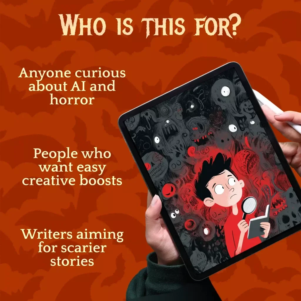 Unleash Your Dark Imagination with AI Horror Story Prompts | Digital Guide for Writers | AI Horror Story Prompt Generator eBook for Authors & Creators