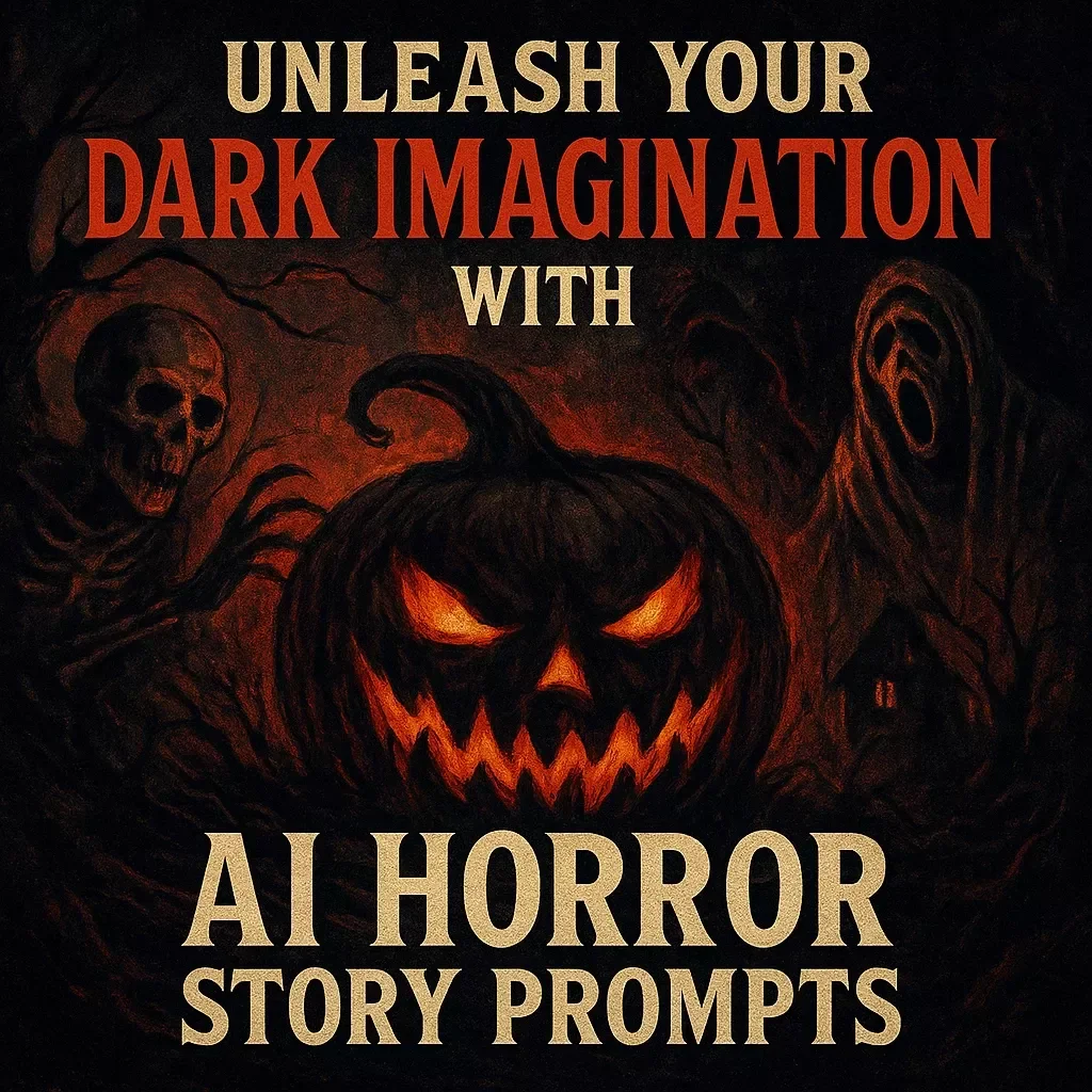 Unleash Your Dark Imagination with AI Horror Story Prompts | Digital Guide for Writers | AI Horror Story Prompt Generator eBook for Authors & Creators