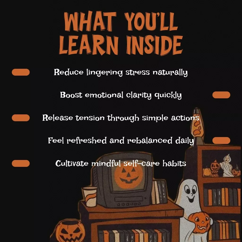 Mini Rituals for Emotional Release (Post-Halloween Reset) | Digital Checklist for Stress Relief, Seasonal Self-Care & Mindful Detox