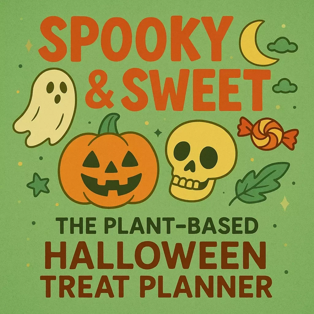 Spooky & Sweet: The Plant-Based Halloween Treat Planner | Digital Download eBook for Plant-Based Halloween Recipes, DIY Treat Ideas, and Allergen-Friendly Candy Guide