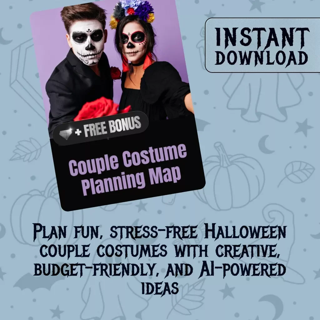 Couple Costume Planning Map | Halloween eBook Guide for Matching Outfits, DIY Costume Ideas & Budget-Friendly Tips | Digital Download