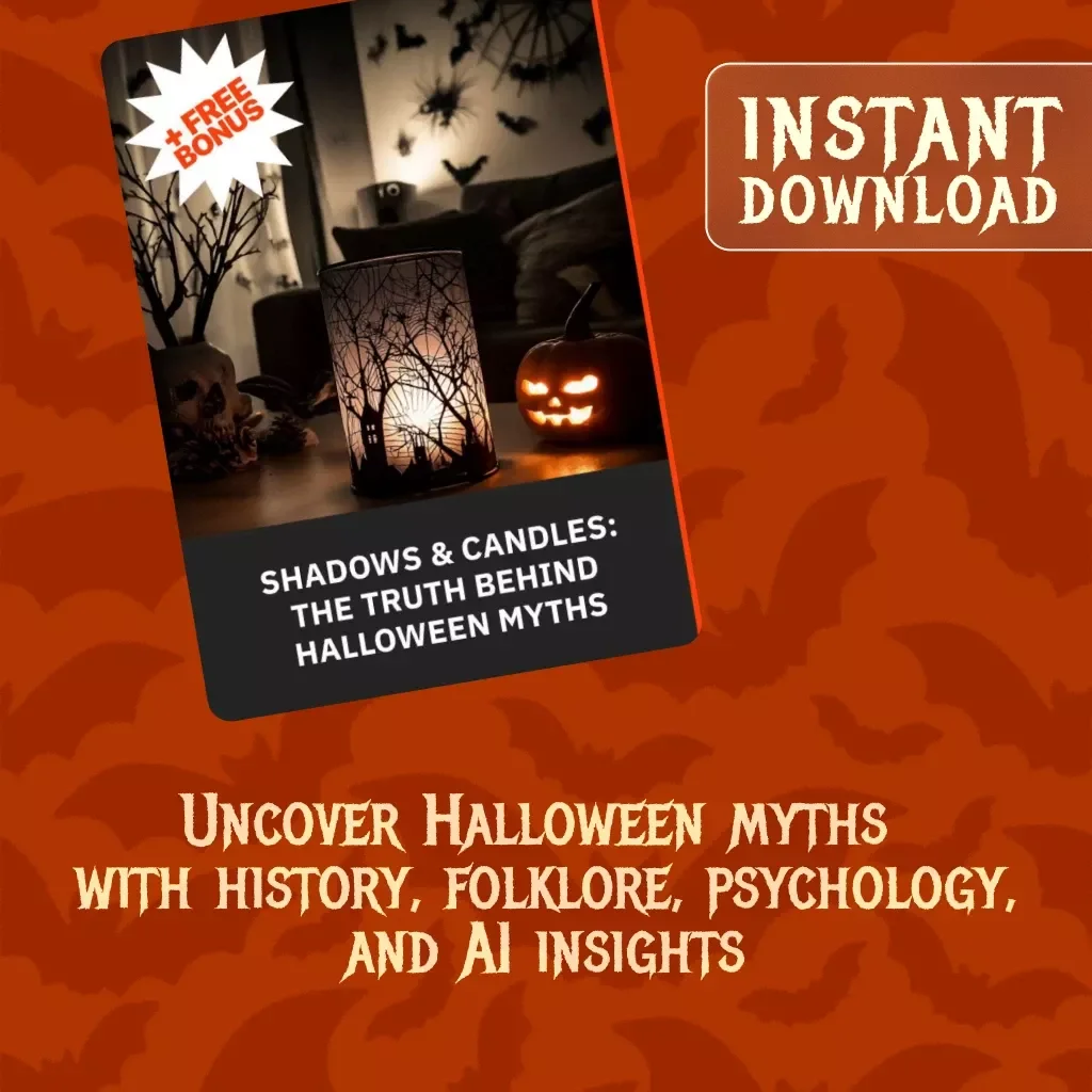 Shadows & Candles: The Truth Behind Halloween Myths | Halloween Mythology vs. Reality Fact Journal | Digital eBook & Guide
