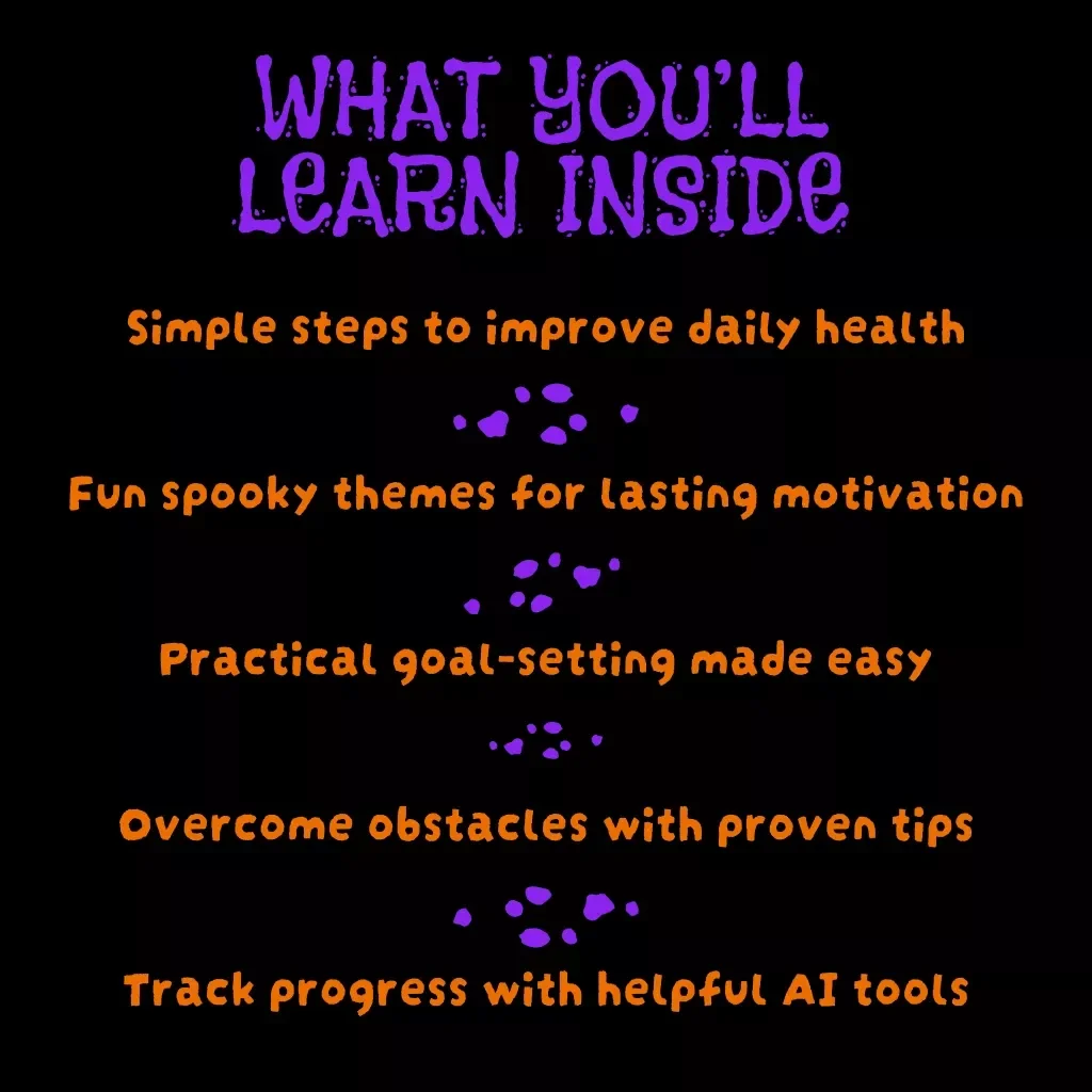 Spooky Steps Walking Challenge | 30-Day “Spooky Steps” Walking Challenge Digital Guide | Fun Halloween Fitness eBook & Printable Wellness Checklist