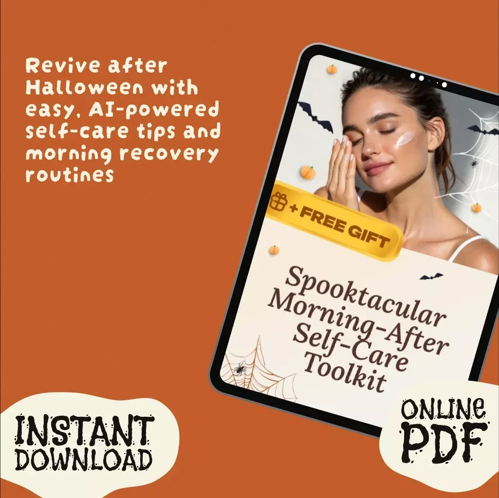 Spooktacular Morning-After Self-Care Toolkit | Digital Guide for Post-Halloween Recovery, Wellness Routine, AI-Powered Tips, and Self-Care Checklist