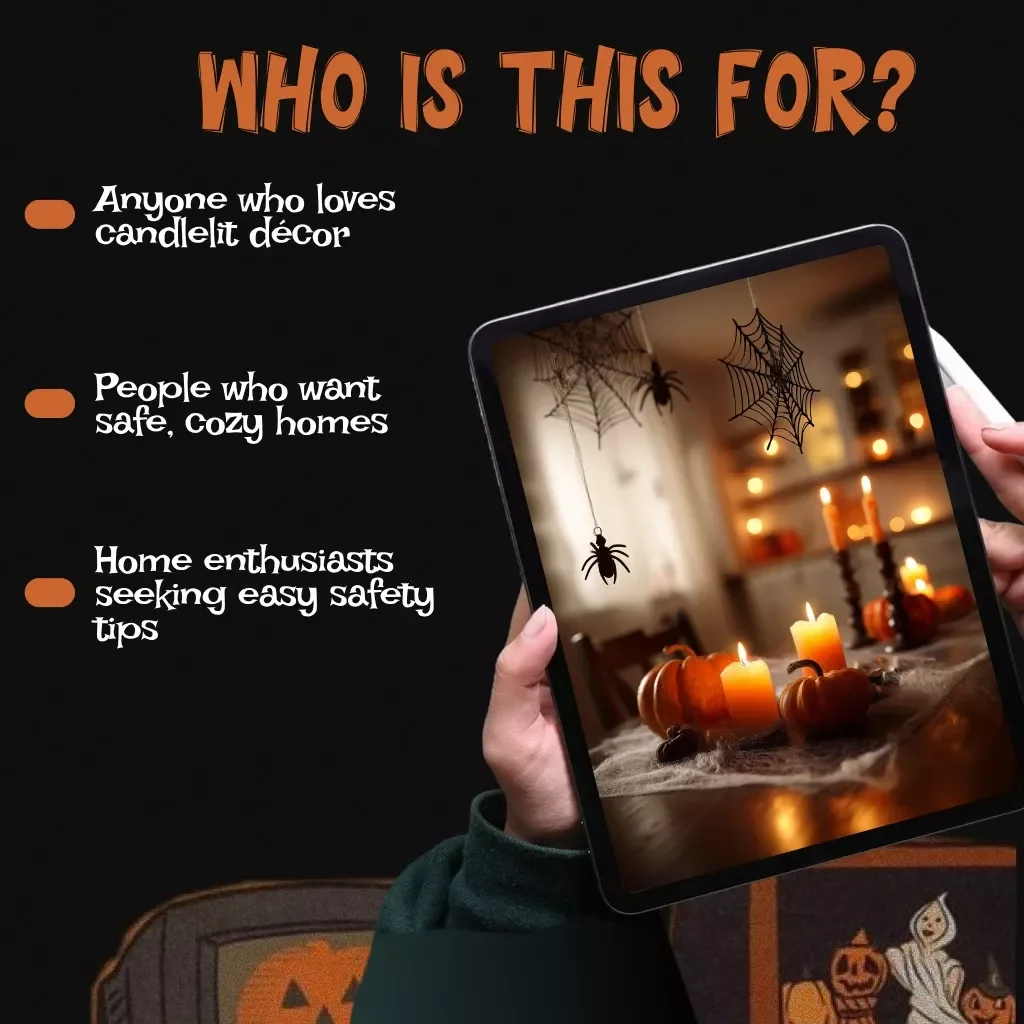 Candle-Light Decoration Safety Map: Essential Checklist | Printable Fire Safety Guide for Cozy Homes, Event Decor & Holiday Ambiance