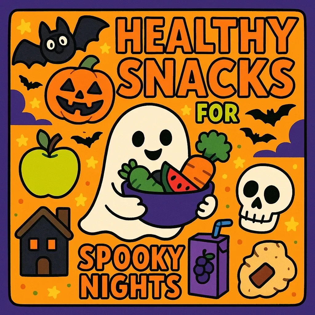 Healthy Snacks for Spooky Nights | Halloween eBook Guide with Fun & Easy Recipes, Creepy-Cute Snack Ideas, Hosting Tips & AI Snack Planning | Digital Download