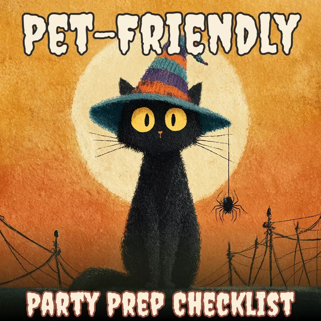Pet-Friendly Party Prep Checklist | Digital Download Guide for Stress-Free Celebrations with Pets