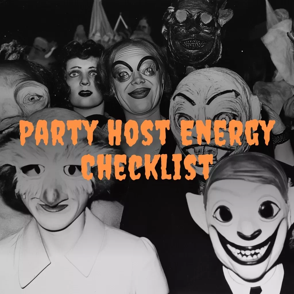 Party Host Energy Checklist | Digital Download | Party Hosting Guide for Snacks, Breaks & Water | Printable Hosting Self-Care Checklist
