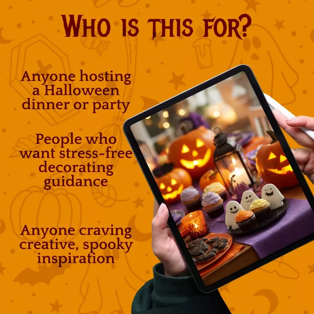 Frightfully Festive: The Spooky Table Setting Guide | Halloween eBook, Haunted Dining Decor Ideas, Spooky Table Setting Guide for Parties & Hosting