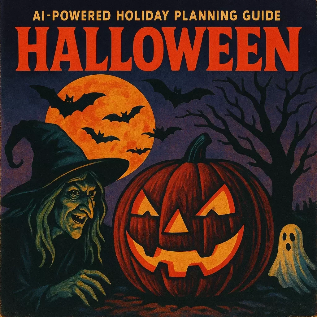 AI-Powered Holiday Planning Guide | Digital Download | Stress-Free Festive Season with Daily Pumpkin Carving Micro-Habit Map