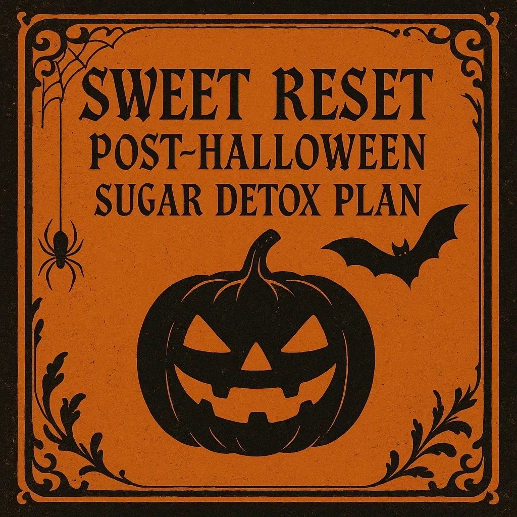 Sweet Reset: Post-Halloween Sugar Detox Plan | Digital Guide for Healthy Habits, Sugar Detox Plan After Halloween, 7-Day Reset eBook