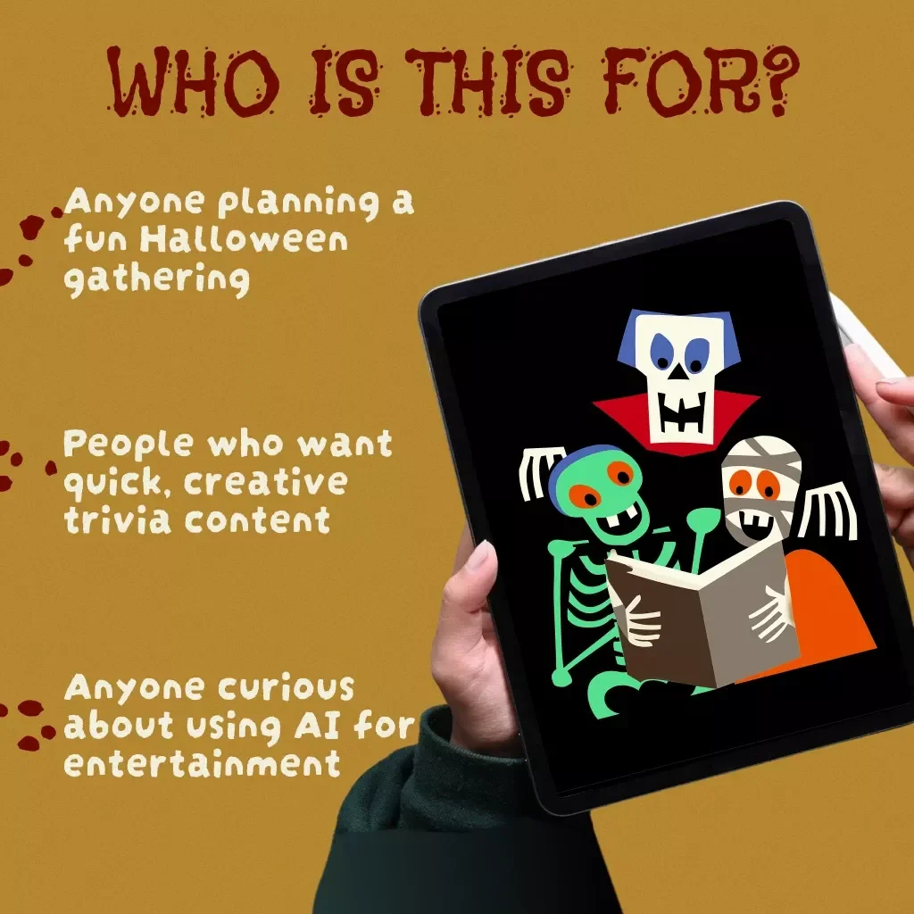 AI-Generated Halloween Trivia Questions Guide | Digital Download for Parties, eBook, Checklists & Spooky Fun