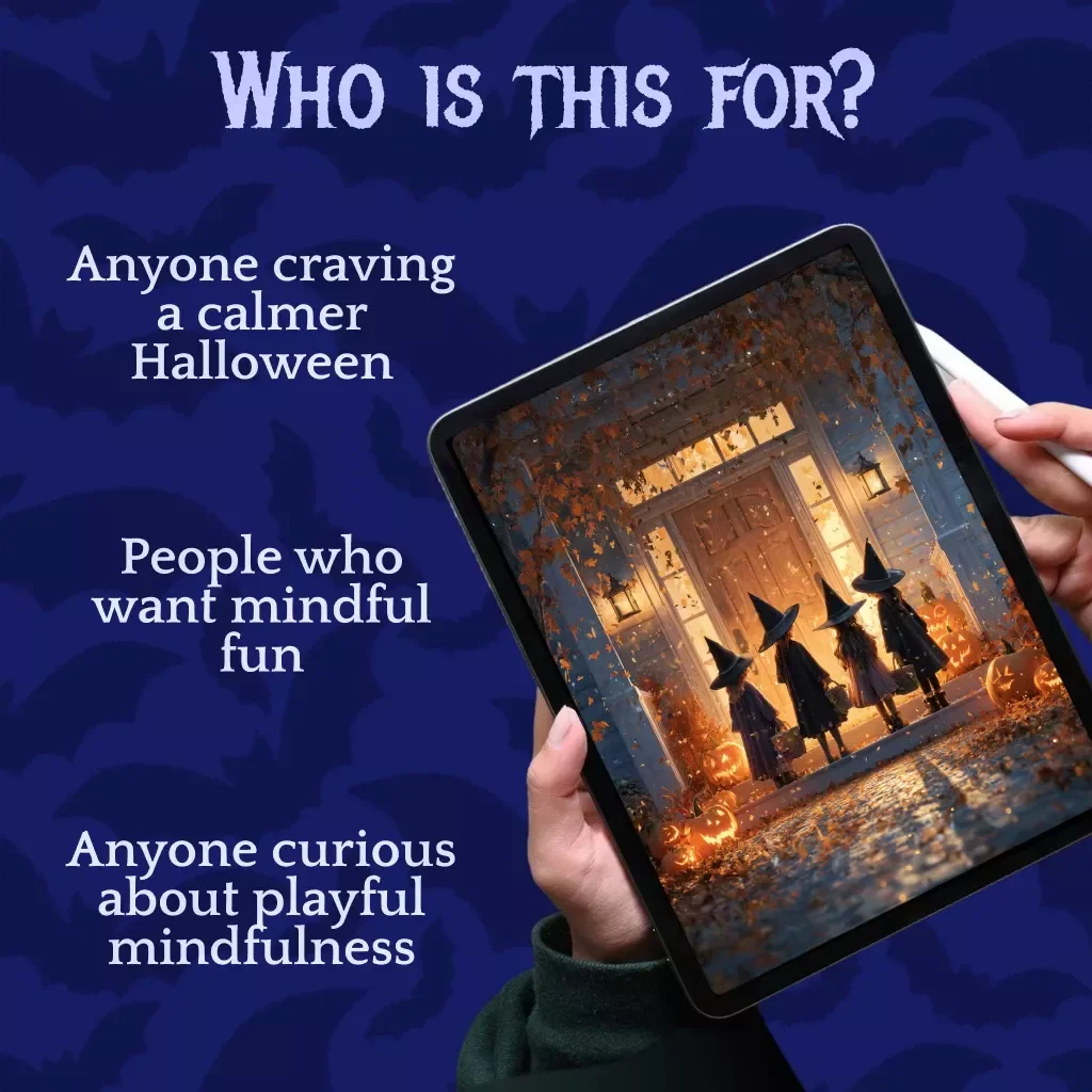 Mindful Trick-or-Treat: A Fun, Thoughtful Halloween Adventure | Digital Download Guide | Mindful Trick-Or-Treat Walk Guide, eBook, Checklist