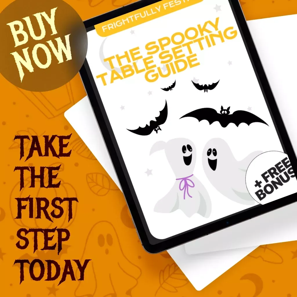 Frightfully Festive: The Spooky Table Setting Guide | Halloween eBook, Haunted Dining Decor Ideas, Spooky Table Setting Guide for Parties & Hosting
