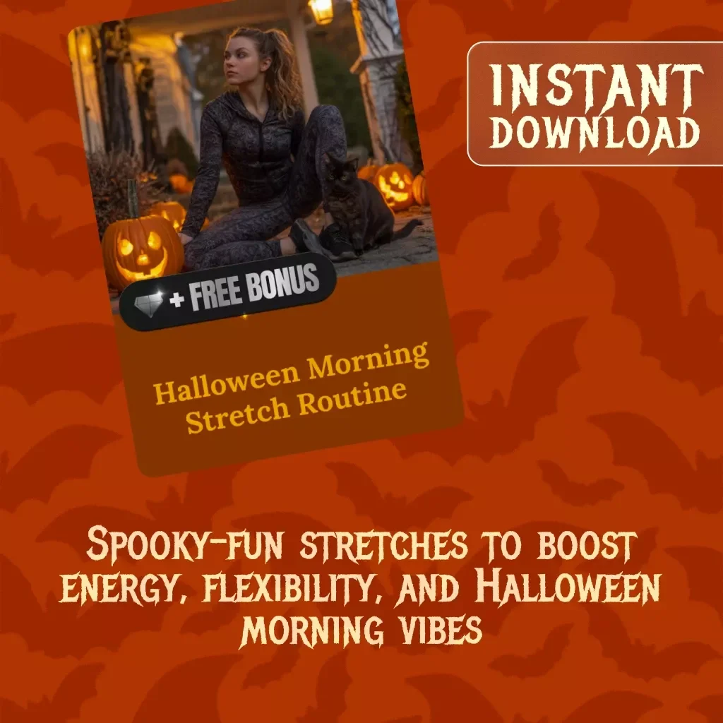 Halloween Morning Stretch Routine | Digital Guide for Energy, Flexibility & Spooky-Season Wellness